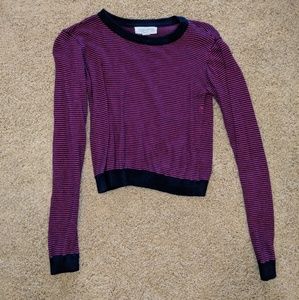 Stripped cropped sweater